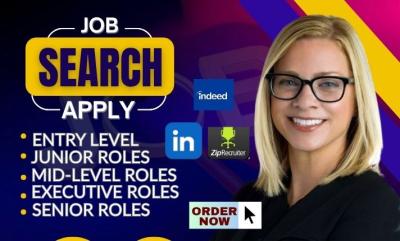 I Will Do Job Search and Apply for Jobs: Remote and Onsite Job Applications