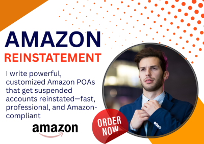 I will write a professional Amazon POA for account reinstatement and suspension