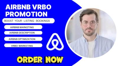 I will do Airbnb Promotion, Airbnb Marketing, Airbnb Listing & VRBO to Increase Bookings