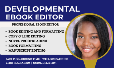 I will do book proofreading, book editing and formatting, novel christian book editor