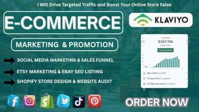 I Will Promote and Advertise Etsy, eBay, Shopify Marketing for Quick Sales and Traffic