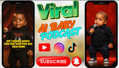 I will create viral AI baby talking video, AI baby podcast, AI talking avatar, AI podcast