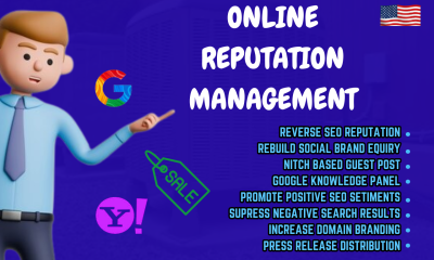 I Will Protect Online Reputation as Your SEO Manager and Rebuild Brand Equity