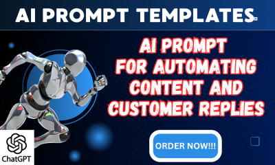 I will design AI prompt templates for automating content and customer replies