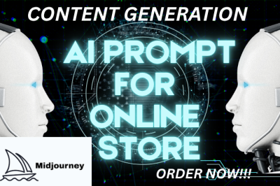 I will create powerful ChatGPT or Midjourney prompts for your online store