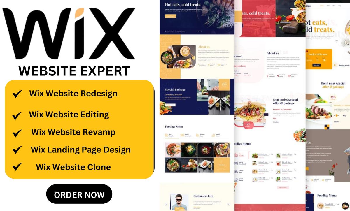 I will design, redesign, rebuild, revamp, edit, update, clone, or enhance your Wix website using Wix Studio