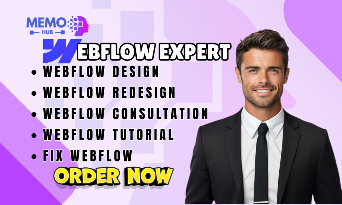 I will design Webflow website, fix Webflow issues, provide Webflow tutorials, and ensure Webflow responsiveness