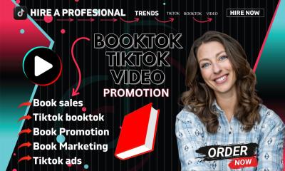 I Will Boost Your Book Sales TikTok BookTok Book Promotion Book Marketing TikTok Ads