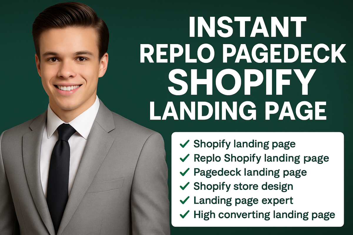 Instant Replo PageDeck Shopify Landing Page