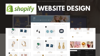 I will build Shopify jewelry website design dropshipping website jewelry store jewelry