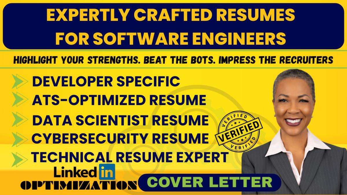 I will write FAANG resume writing for software, IT, data engineers, ATS focused