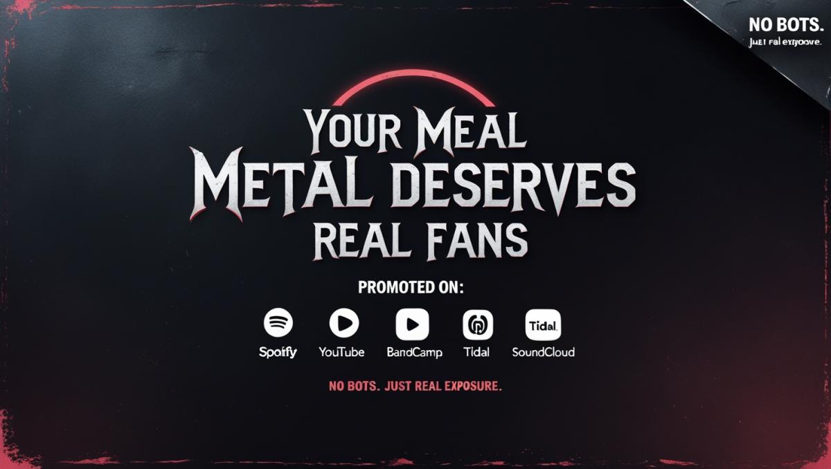 I will promote your metal music on Spotify, YouTube, Apple, and Bandcamp