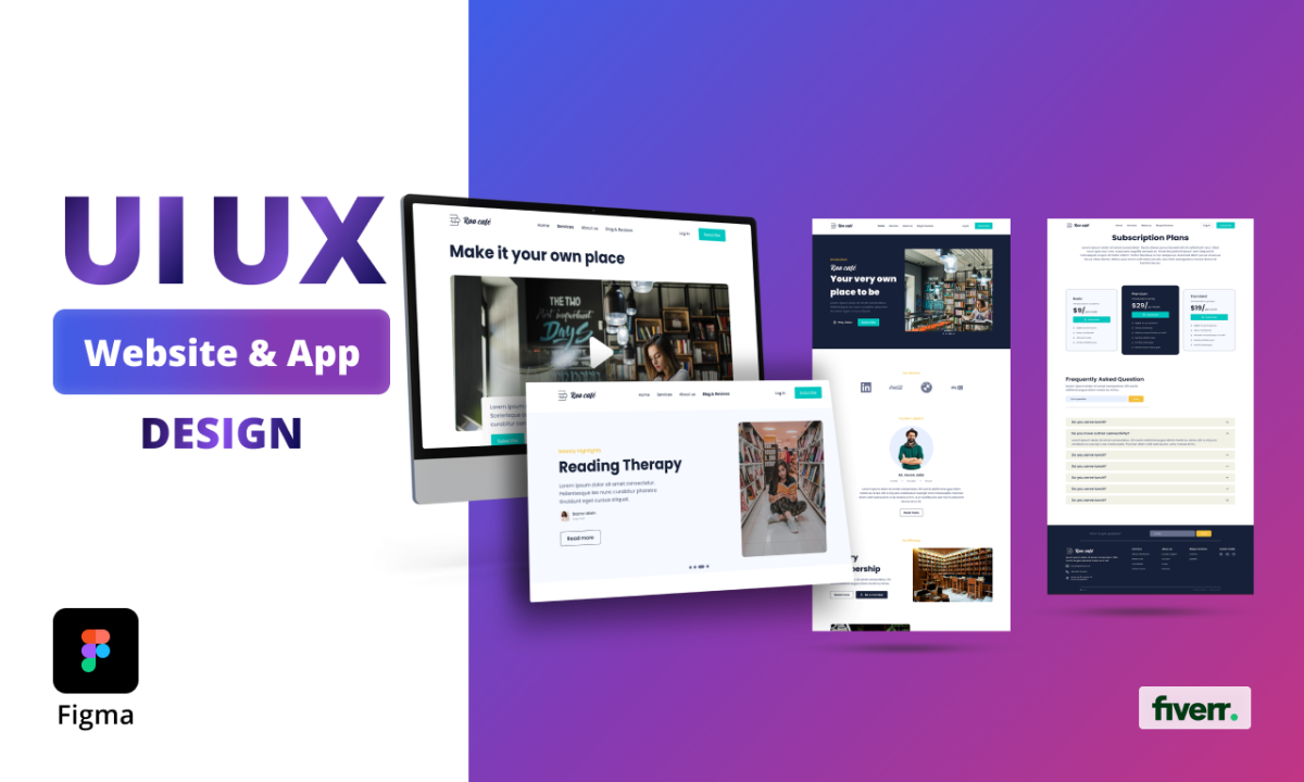 I Will Create Intuitive Mobile App or Website UI/UX Design in Figma