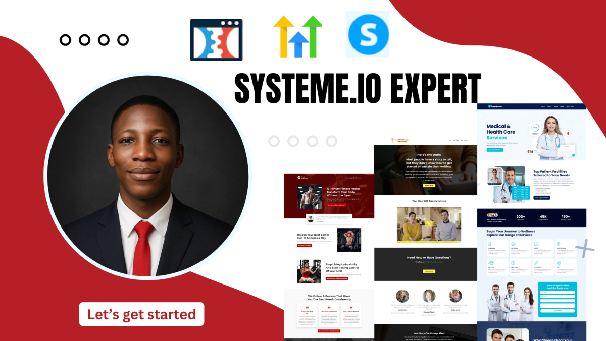 I will Systeme IO Expert Sales Funnel Website ClickFunnel GoHighLevel Kajabi GHL