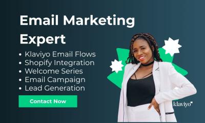 I will setup Klaviyo Ecommerce, Shopify Email Marketing Flow, and Klaviyo Email Template
