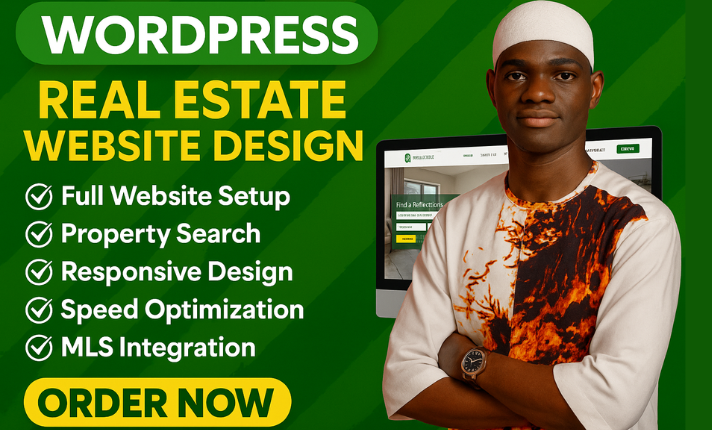 I Will Design a Modern Real Estate WordPress Website with IDX Integration for Agents, Brokers, or Investors