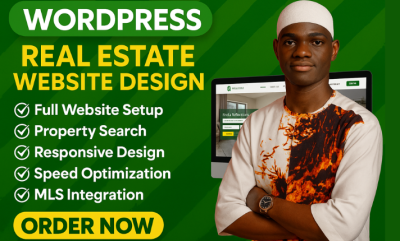 I Will Design a Modern Real Estate WordPress Website with IDX Integration for Agents, Brokers, or Investors