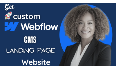 I Will Design and Develop a Custom Webflow Website, CMS, and Landing Page