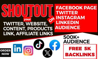 I Will Ad Promote Share Content Website Link on Facebook Groups Pages Twitter Shoutout