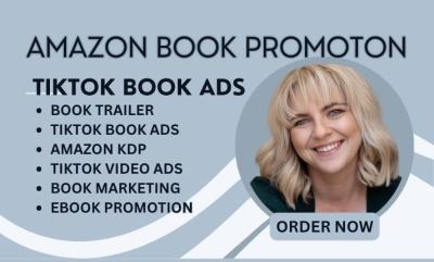 I will booktok video, Amazon KDP ads, ebook promotion, book advertising, KDP marketing