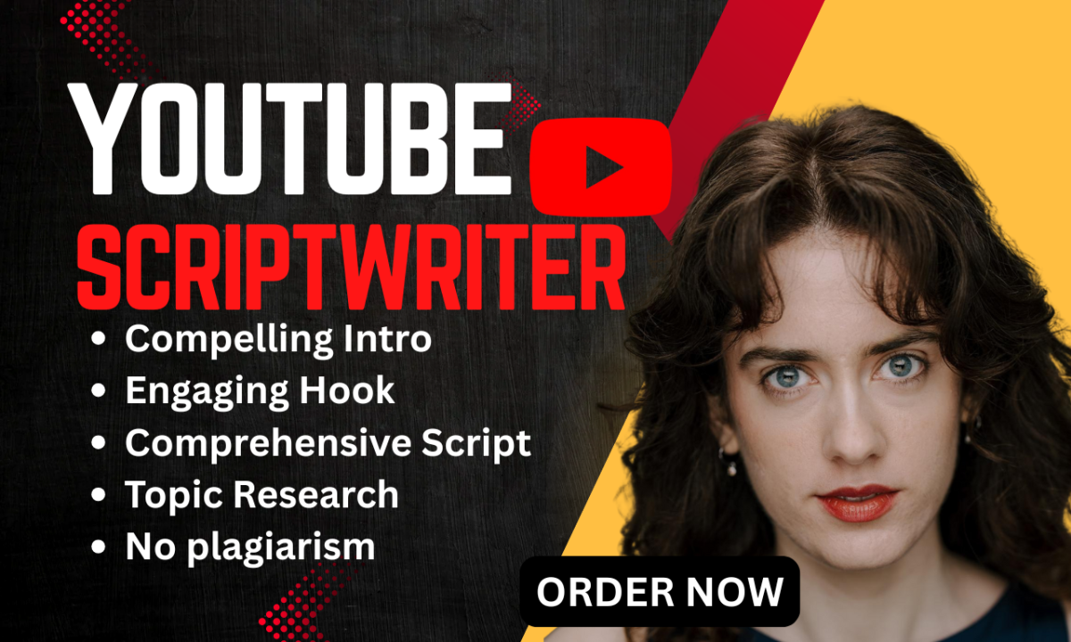 I will YouTube Script Writing, Explainer Video Script, Entertainment Script Writing