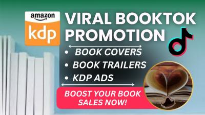 Viral BookTok TikTok Promotion, Book Advertising Amazon KDP Ads & Ebook Marketing