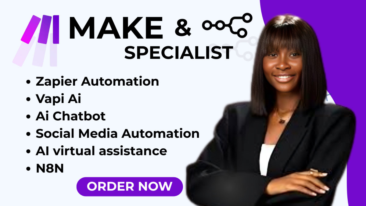 I will build make com automation integromat makecom expert, monday zapier n8n automation