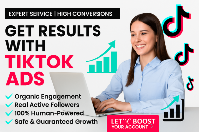 I will run TikTok ads, manage TikTok Ads Manager, and grow sales
