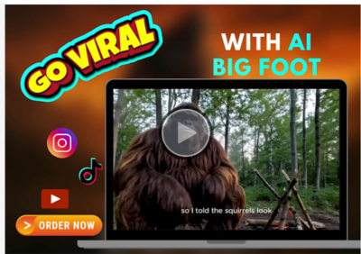 I will create stunning Bigfoot videos, AI movie trailers, VEOV3 AI movie posters, and more