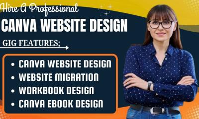 I will design Canva Websites, Workbooks, and Ebook Landing Pages | Canva Ebook Design