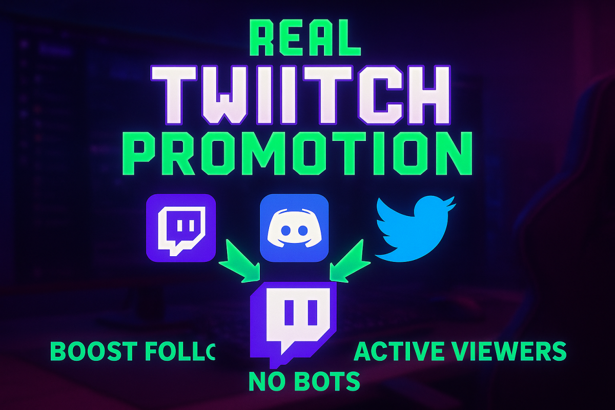I Will Do Twitch Promotion for Affiliate and Partner Goals