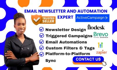 I will design newsletter automation webhook on Zapier ActiveCampaign GHL Flodesk AWeber