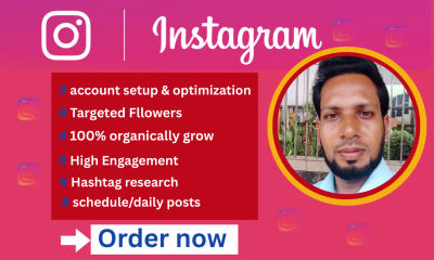 I will organically grow your Instagram account and digital marketing