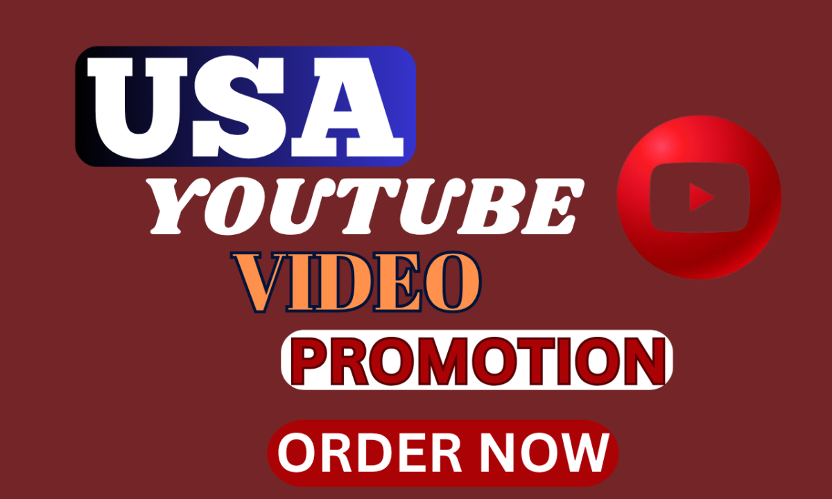 I will do organic USA YouTube video promotion to real USA audience