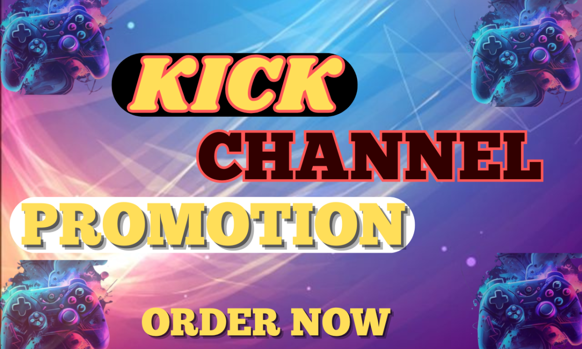 I will do organic Kick channel promotion to increase followers and viewers