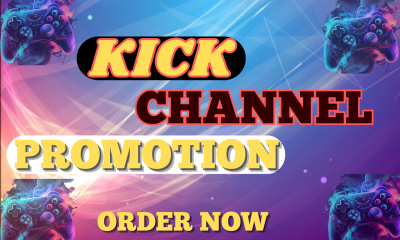 I will do organic Kick channel promotion to increase followers and viewers