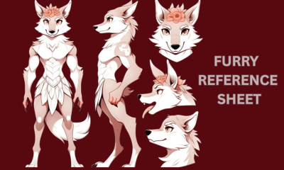 I will design furry reference sheet fursona character nsfw oc furry art furry ref sheet