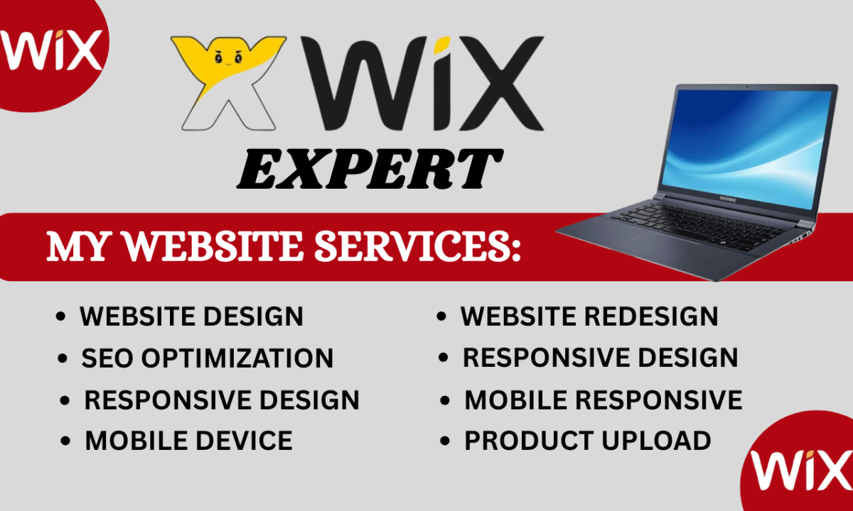 I will do Wix website redesign, Wix website design, Wix website development, Wix website