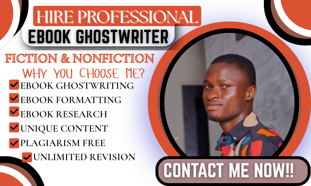I Will Ghostwrite 30K Words Self-Help Ebook, Guide Book, Nonfiction Book as Ebook Writer