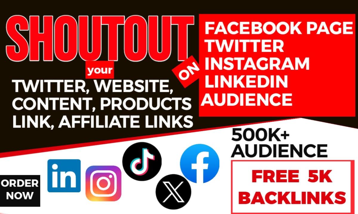 I Will Ad Promote Share Content Website Link on Facebook Groups Pages Twitter Shoutout