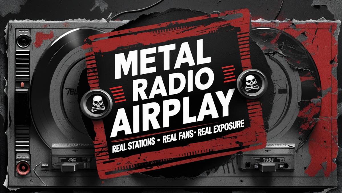 I will promote your metal music to real metal radio stations for airplay