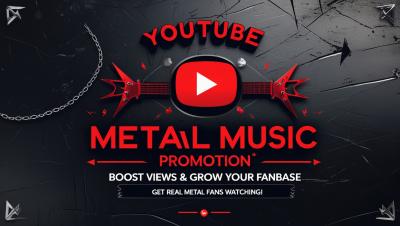 I will do YouTube music metal music promotion for organic reach and engagement
