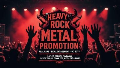 I will boost your heavy rock metal music to millions of engaging metal audience