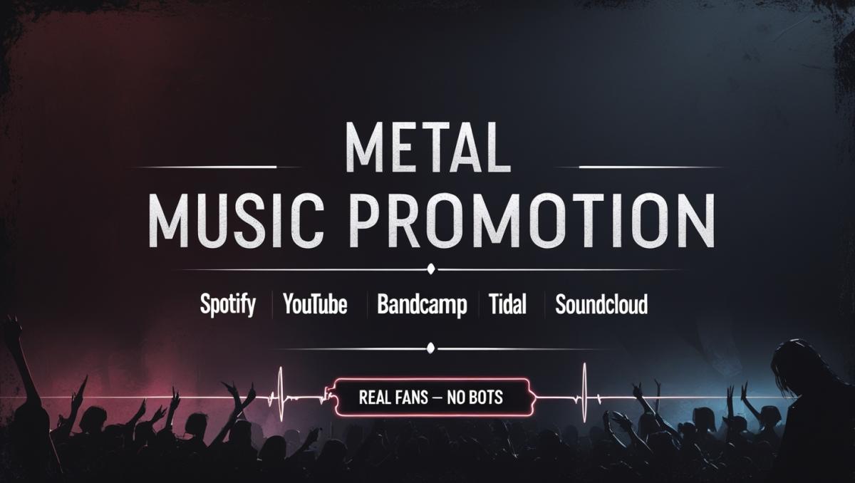 I will promote your metal music on Spotify, YouTube, Apple, and Bandcamp