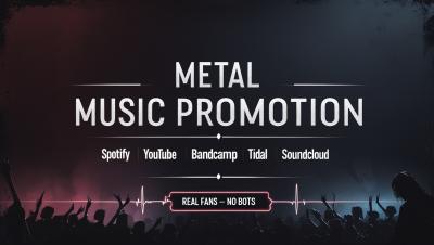 I will promote your metal music on Spotify, YouTube, Apple, and Bandcamp