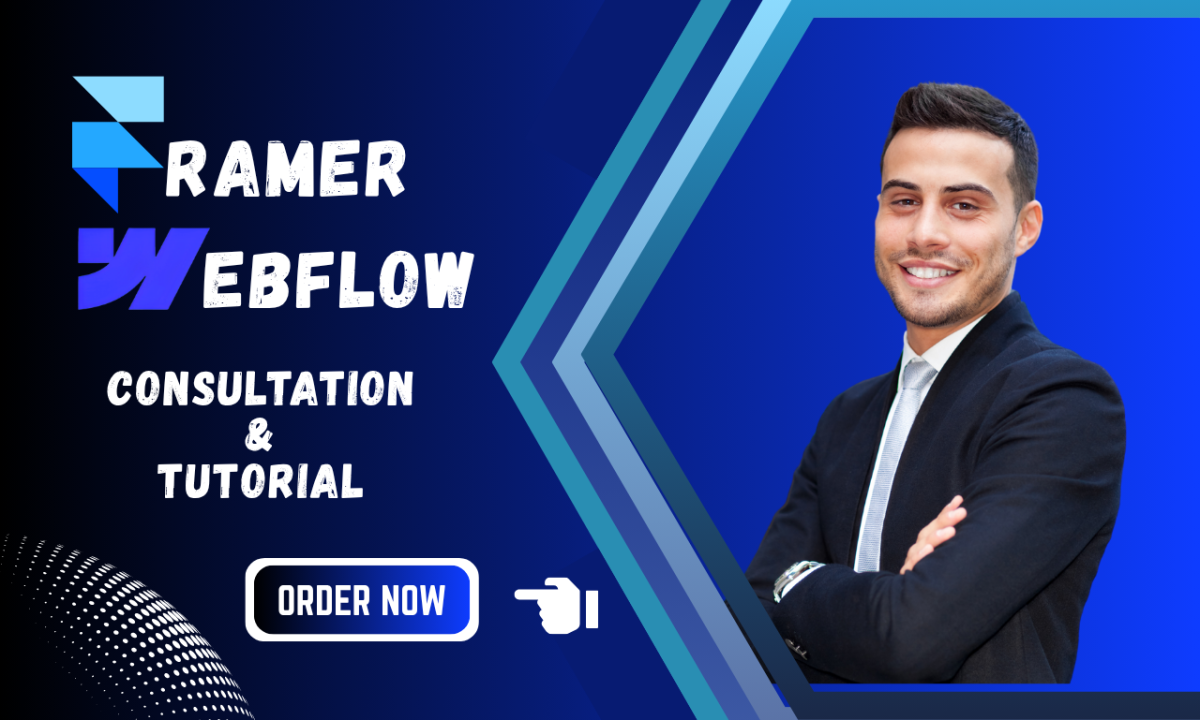 I Will Teach Framer, Webflow, Redesign, Fix Website, Animation, Template, Responsive, Tutorial