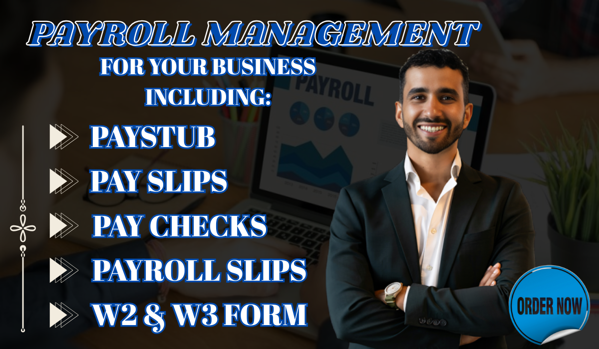 I will prepare payroll, W2, 1099, check stubs, stub, 941