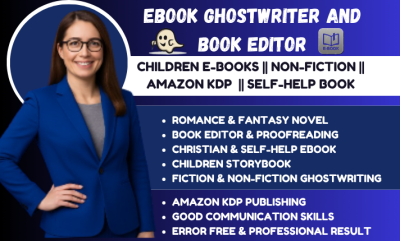 I will Amazon KDP book publishing, proofread your book, book formatting expert