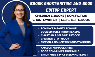 I will be your children book ghost writer christian story book writer kid book writer