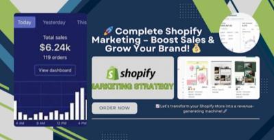 Do Complete Shopify Dropshipping Marketing and Boost Shopify